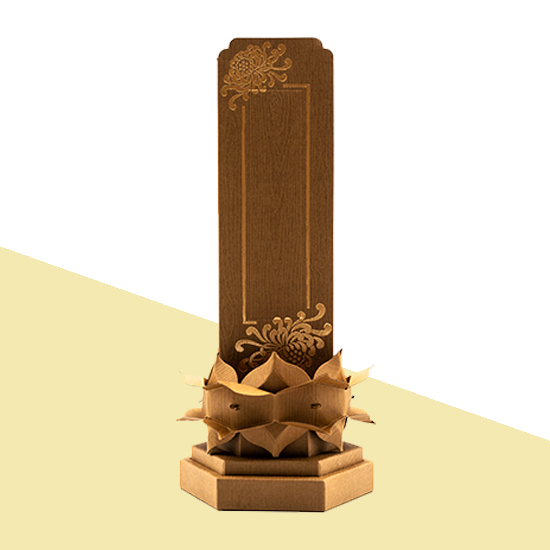神主牌-蓮花座牌位(深咖啡)