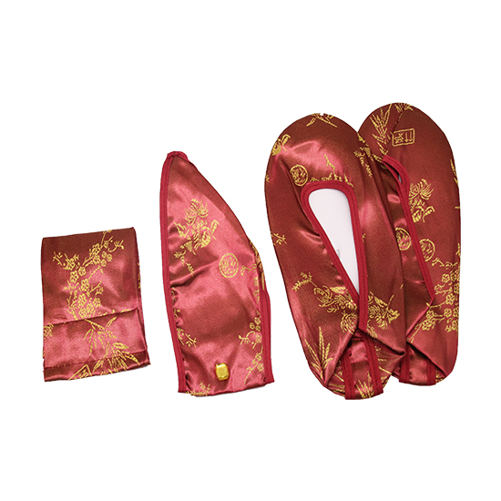 旗袍-紅金